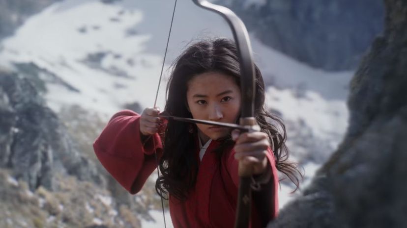 Mulan with bow
