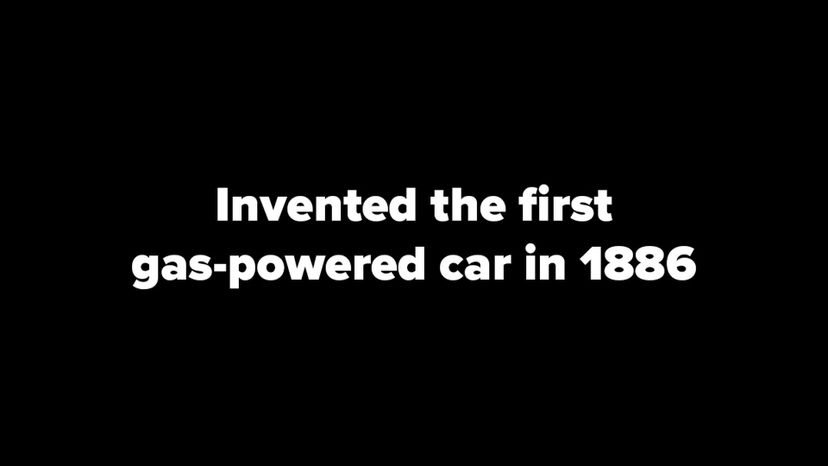 invented the first gas-powered car in 1886