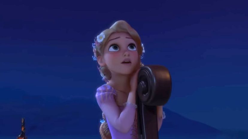 Rapunzel looking at the sky