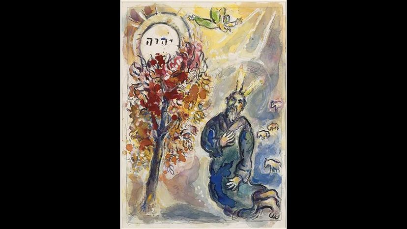 Moses and the Burning Bush/Marc Chagall