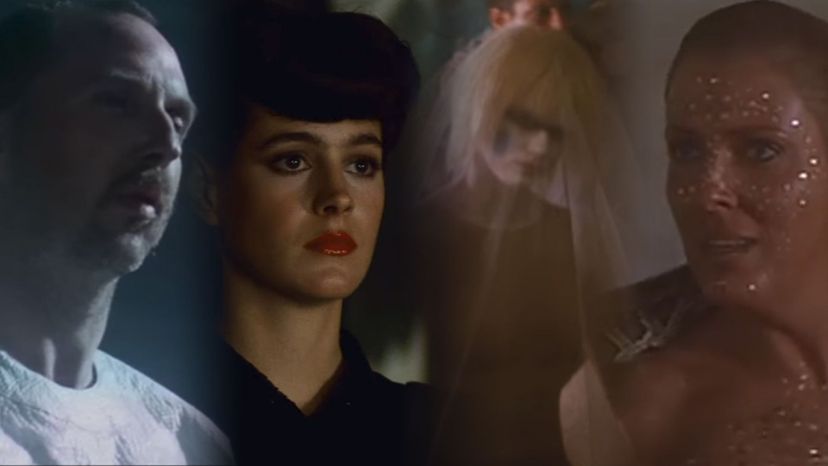 Rachael, Pris, leow Kowalski, and Zhora (Blade Runner)