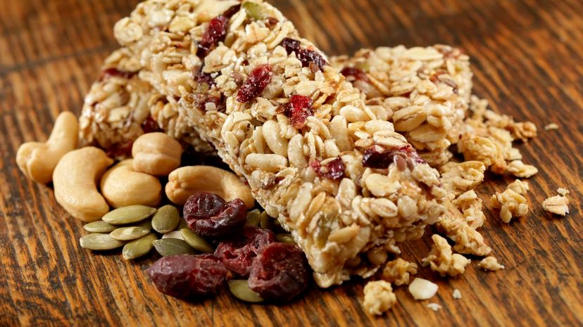 Granola Bars with Mixed Nuts and Cranberries
