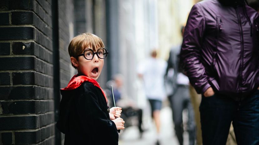 Boy Dressed as Harry Potter