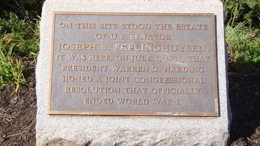 Frelinghuysen Estate marker