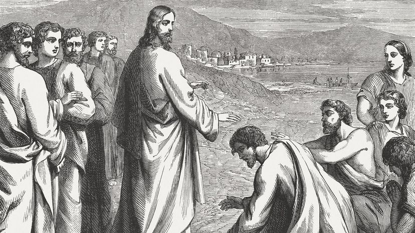 Jesus heals the deaf-mute