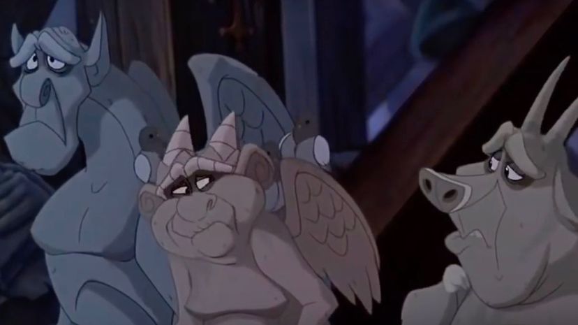 Victor, Hugo and Laverne Gargoyles