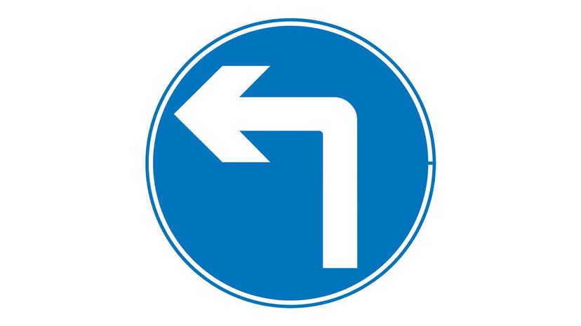 Left turn ahead