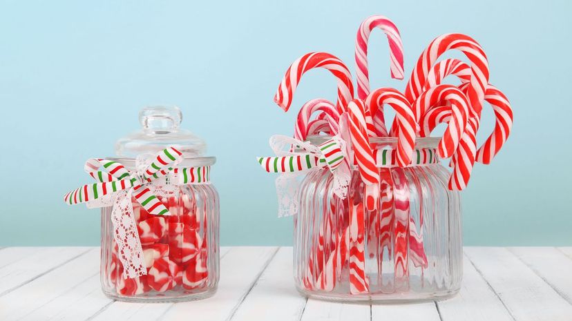 Christmas candy jars