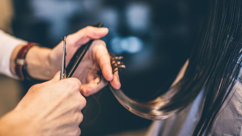 Haircut close up