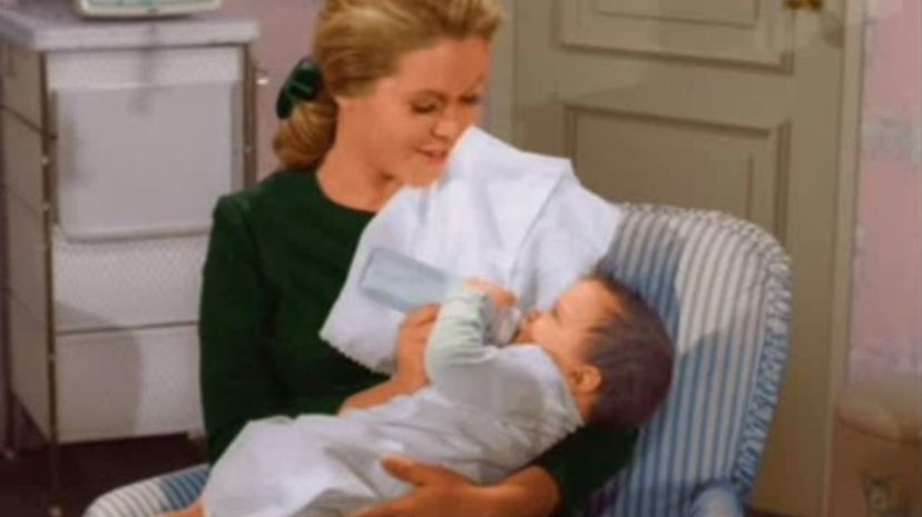 Samantha holding baby