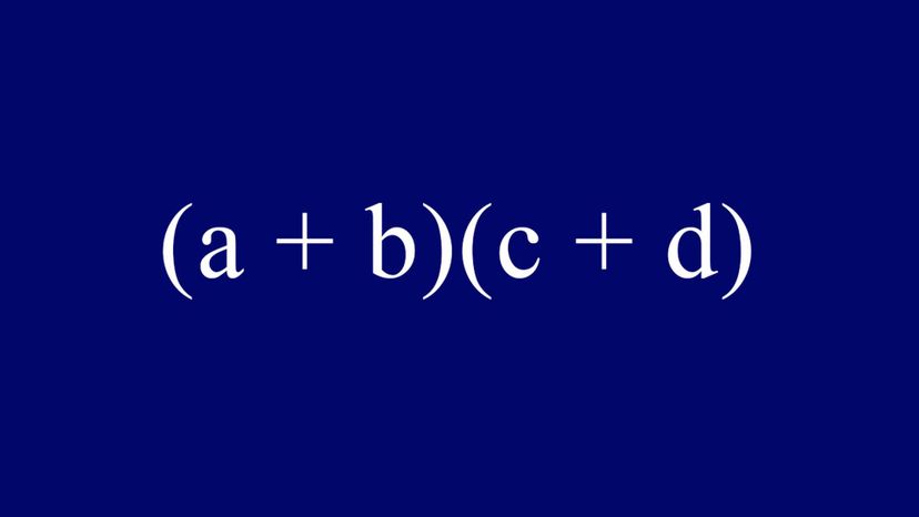 (a + b)(c + d) = ac + ad + bc + bd