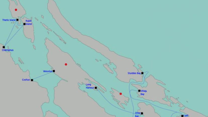 Map of Salt Spring Vancouver