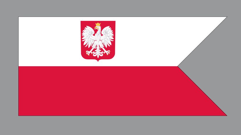 Poland naval flag