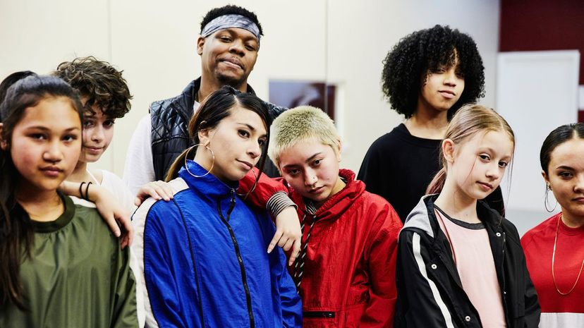 Group of teen friends