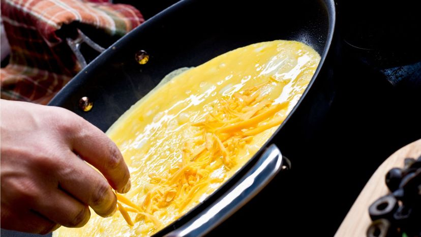 Cheese omelettes
