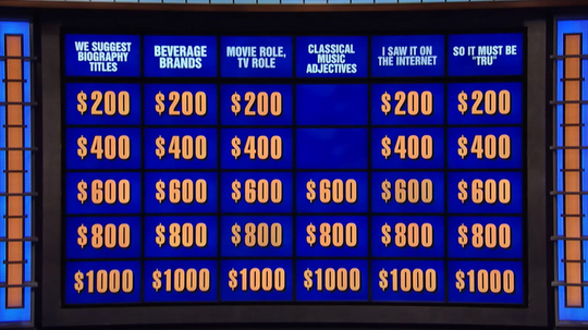 Which Jeopardy Category are you?