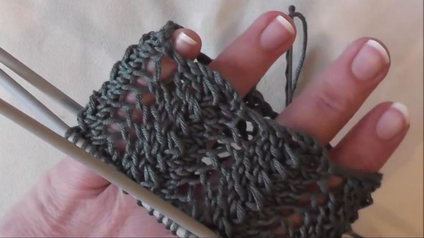 6 - dpn knitting