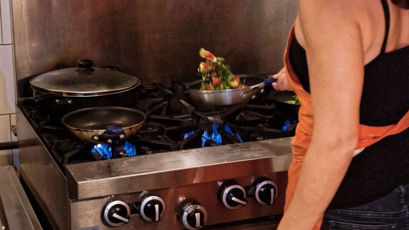 Woman cooking