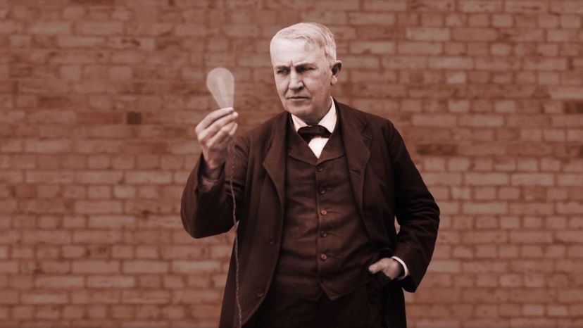 Edison invents the electric light