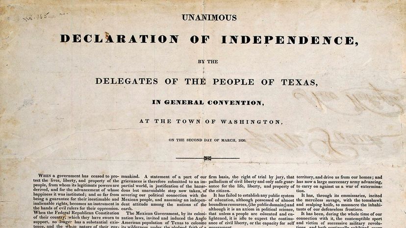Texas Declaration of Independence (partial)