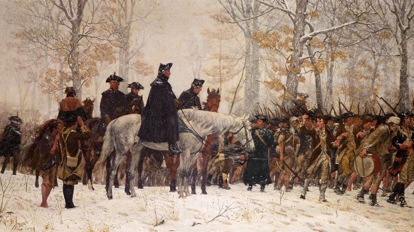 The American Revolution march to Valley Forge