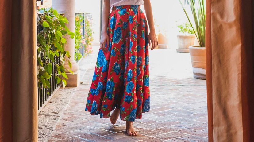 Quiz floral skirt best sale