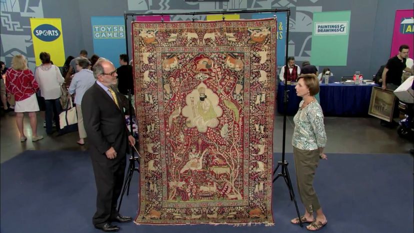 Persian Lavar Kirman Pictorial Rug, ca. 1900 ($15,000 Retail) (Episode #2118)