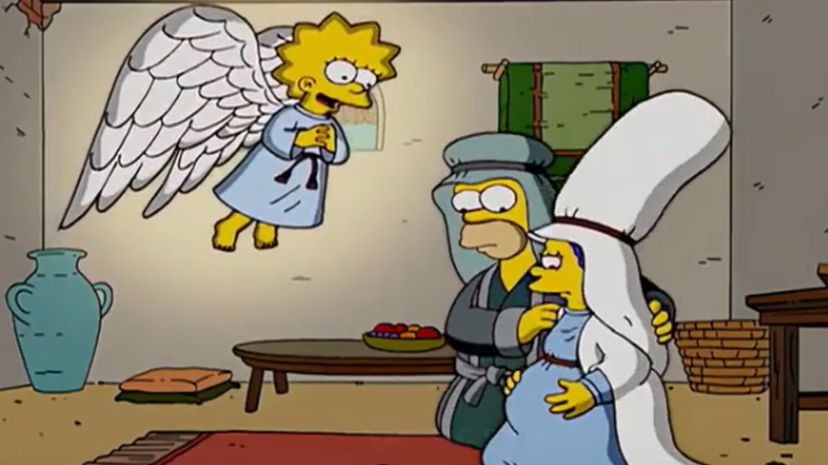 21 simpsons xmas nativity