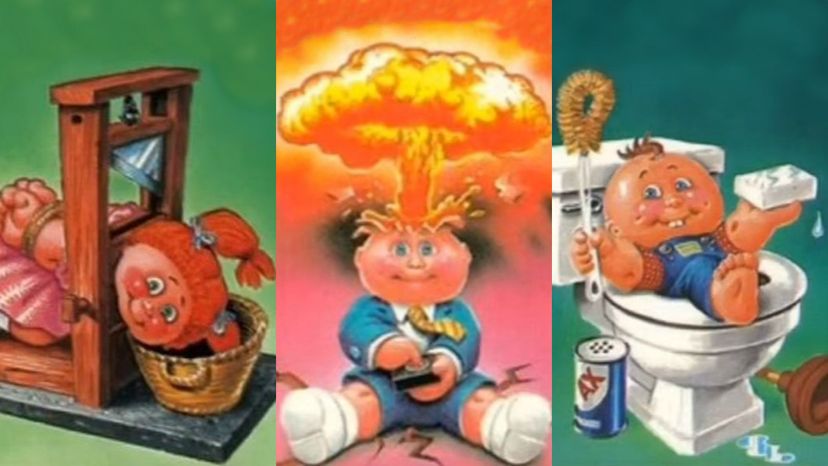 93% of people can't figure out the names of these Garbage Pail Kids. Can you?