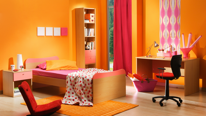 Orange Bedroom