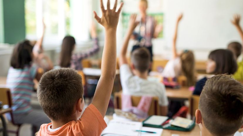 Raising Hand at School