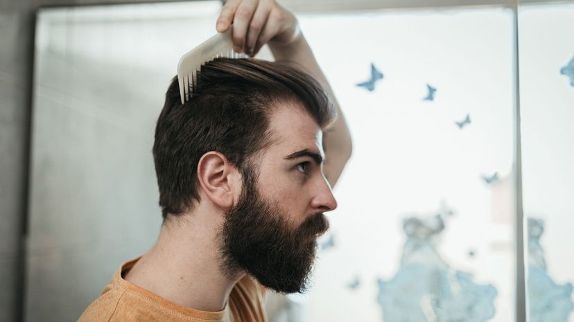 Combing hair