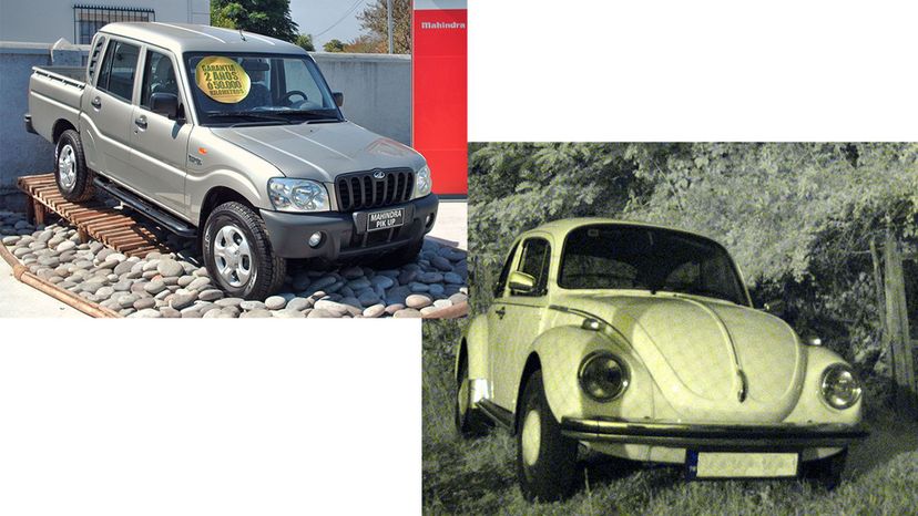 Volkswagen Beetle or Mahindra Pickup