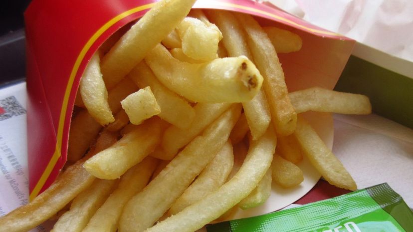 6 McDonalds fries