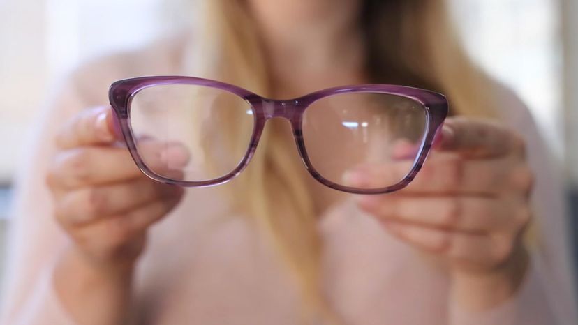 cat-eye glasses