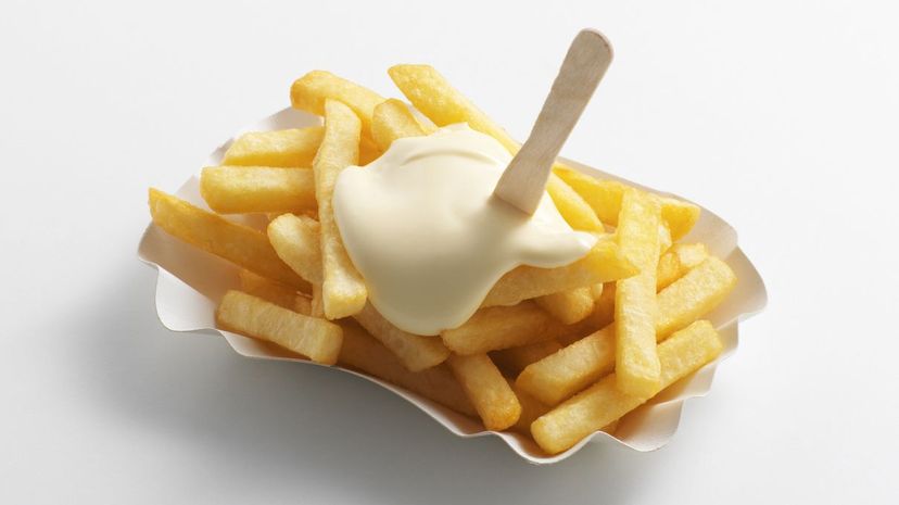 French Fries and Mayonnaise