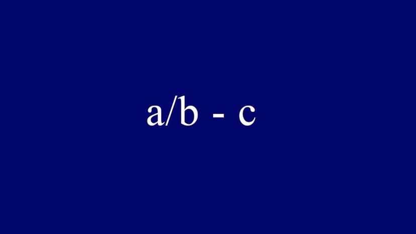 ab - c = (a - bc)b