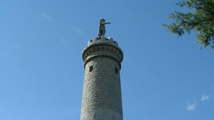 Myles Standish Monument statue