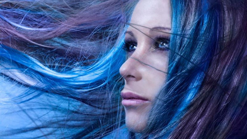 Question 7 - blue hair