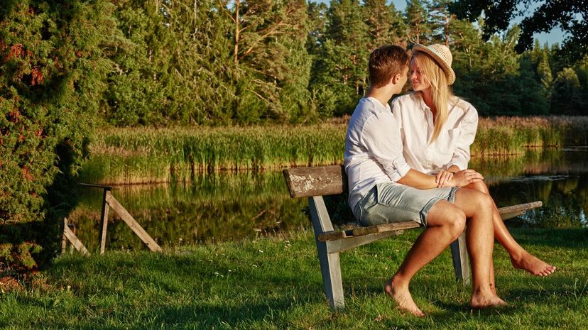 Romantic young couple