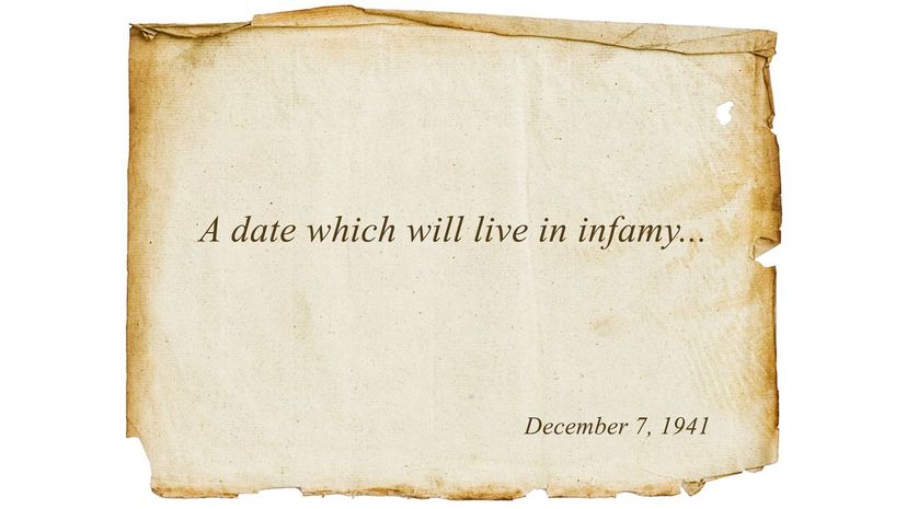 A date which will live in infamy