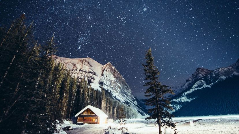 Lake Louise in Banff National Park Winter