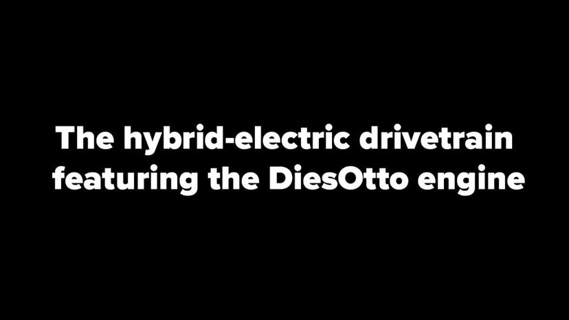 the hybrid-electric drivetrain featuring the DiesOtto engine