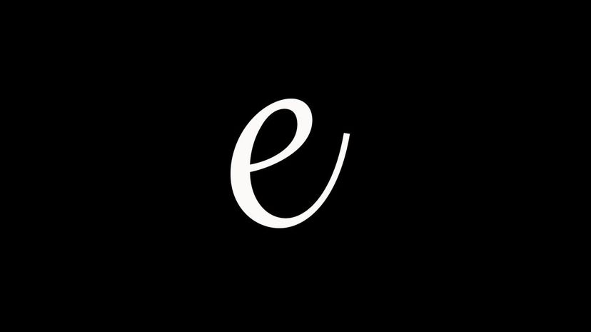 e lowercase