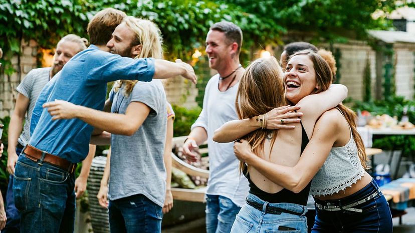 Group Of Friends Hugging