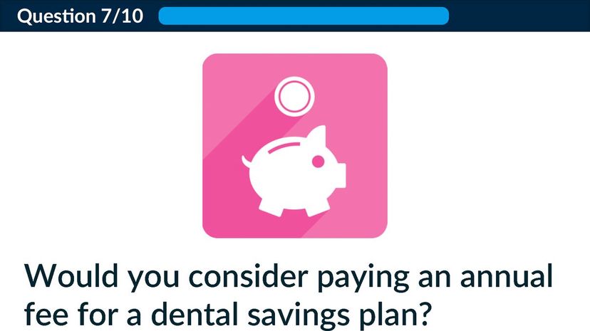 Would you consider paying an annual fee for a dental savings plan?