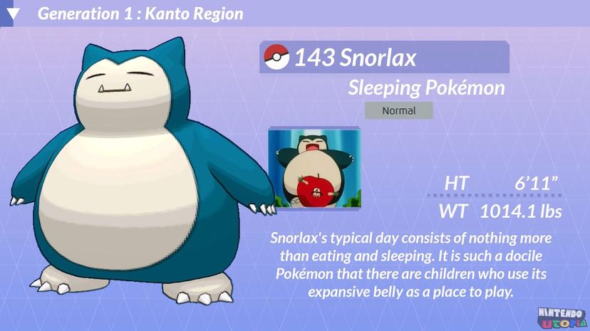10 snorlax