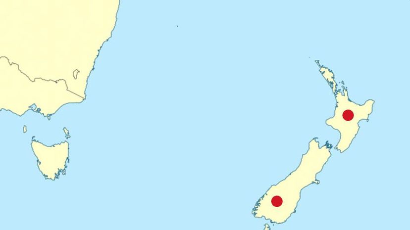 Map of New Zealand