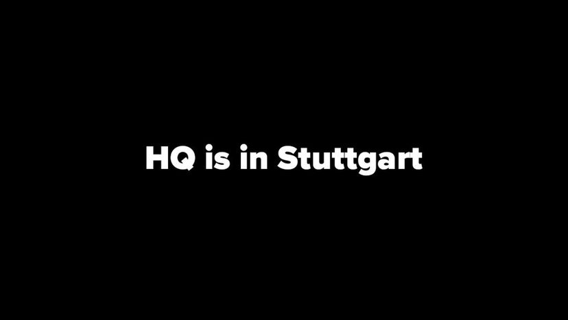 HQ is in Stuttgart