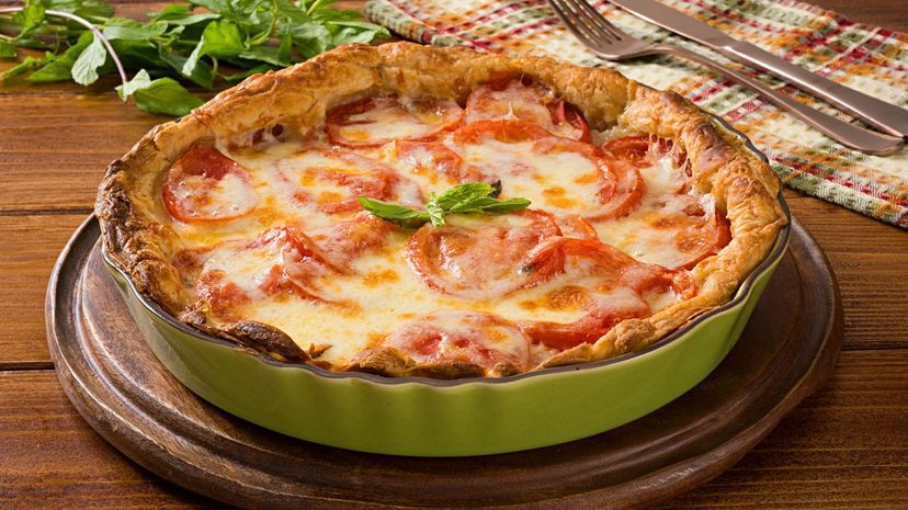 Cheese Pie with Tomatoes